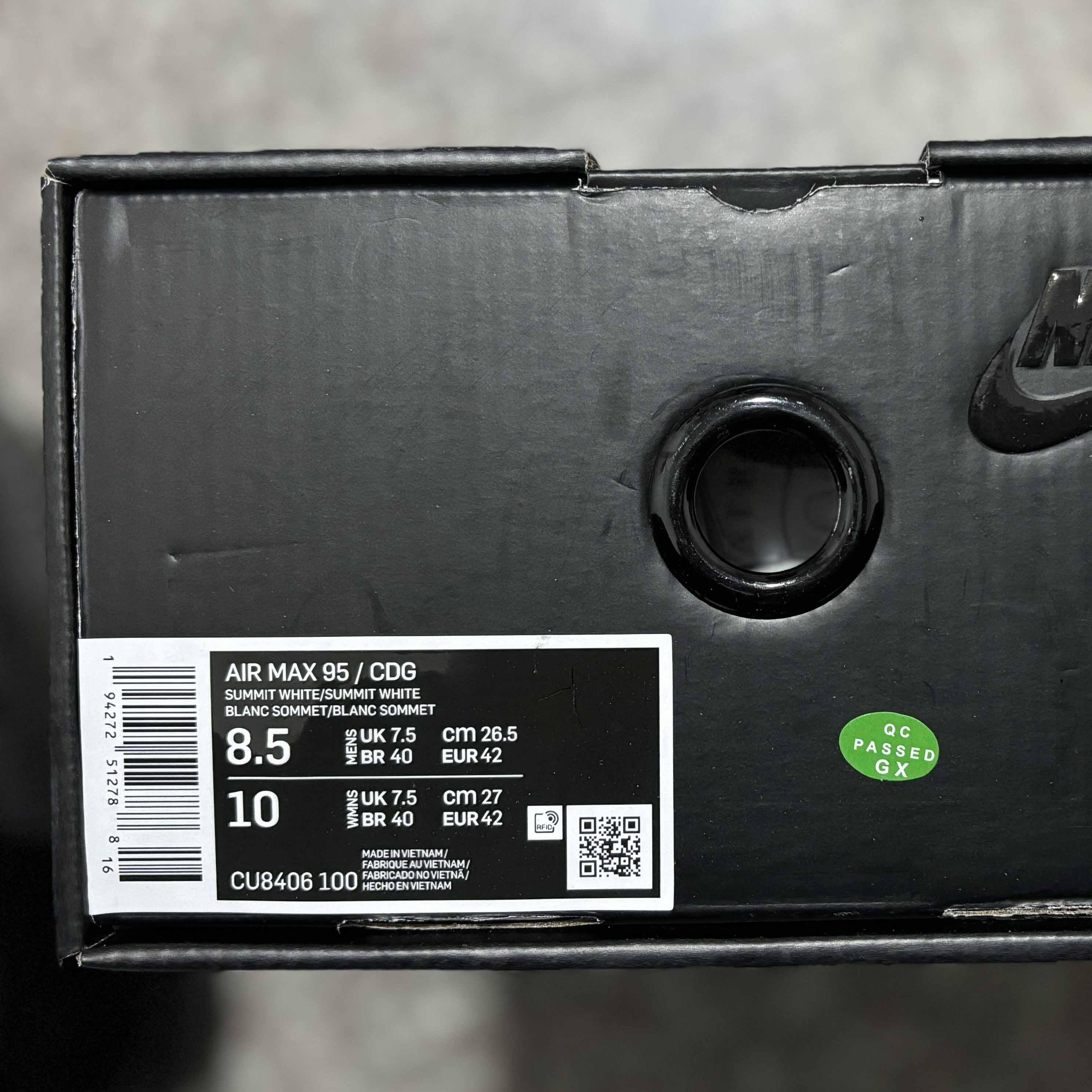 CDG X Nike Air Max 95 OG Sneaker    CU8406-100 - DopestKickz