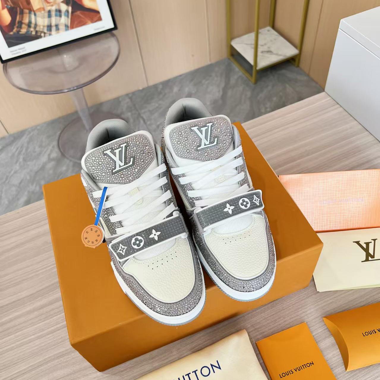Louis Vuitton LV Trainer Sneaker   - DopestKickz