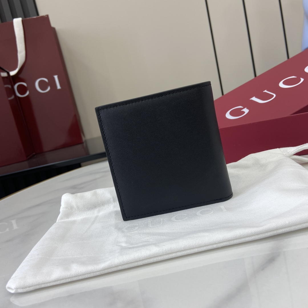 Gucci GG Emblem Bi-fold Embossed Wallet  - DopestKickz