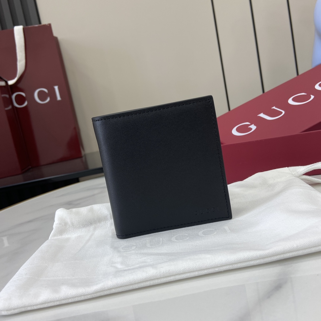 Gucci GG Emblem Bi-fold Embossed Wallet  - DopestKickz