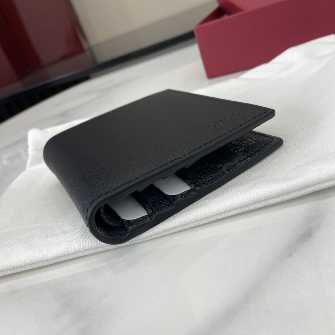 Gucci GG Emblem Bi-fold Embossed Wallet  - DopestKickz
