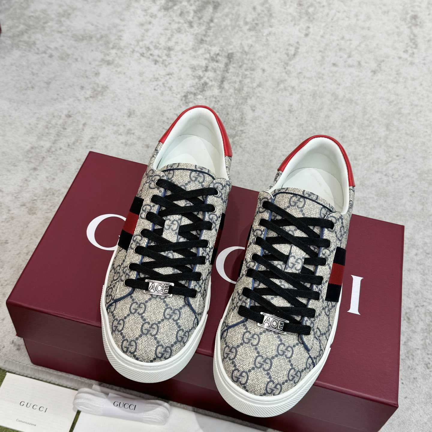 Gucci Ace Sneaker With Web - DopestKickz