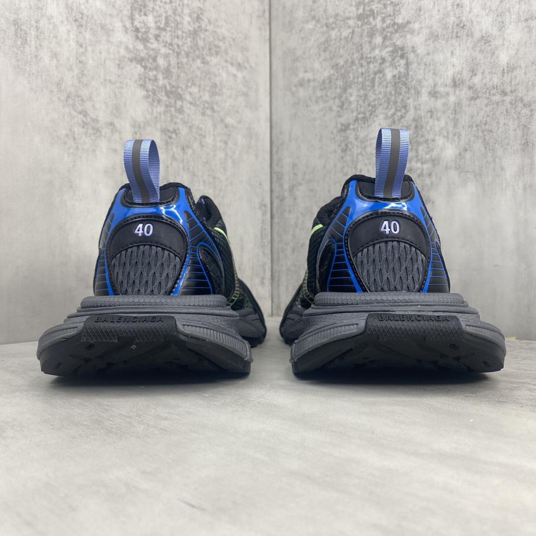 Balenciaga 3XL Sneaker In Dark Grey, Black, Blue And Green Mesh - DopestKickz