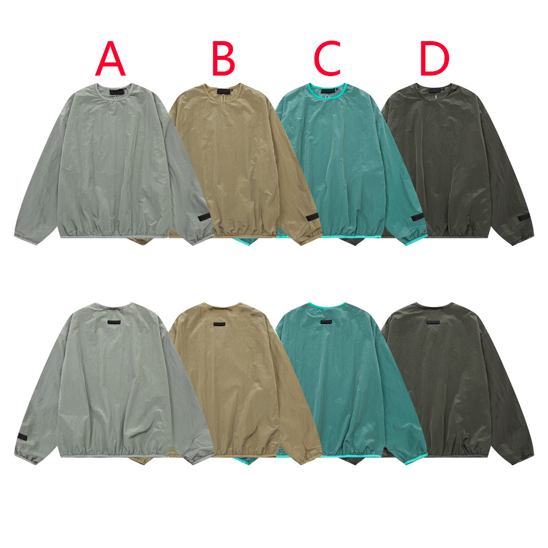 Fear Of God Essential Crinkle Nylon Crewneck  - DopestKickz