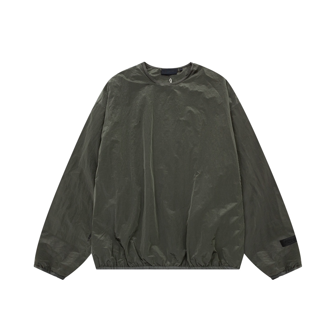 Fear Of God Essential Crinkle Nylon Crewneck  - DopestKickz