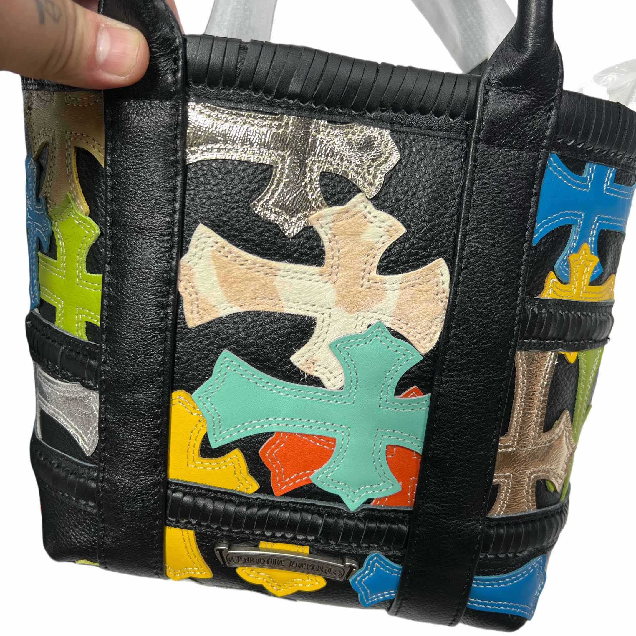 Chrome Heart Cross Patch Tote Bag  32-20.5-20.5cm - DopestKickz