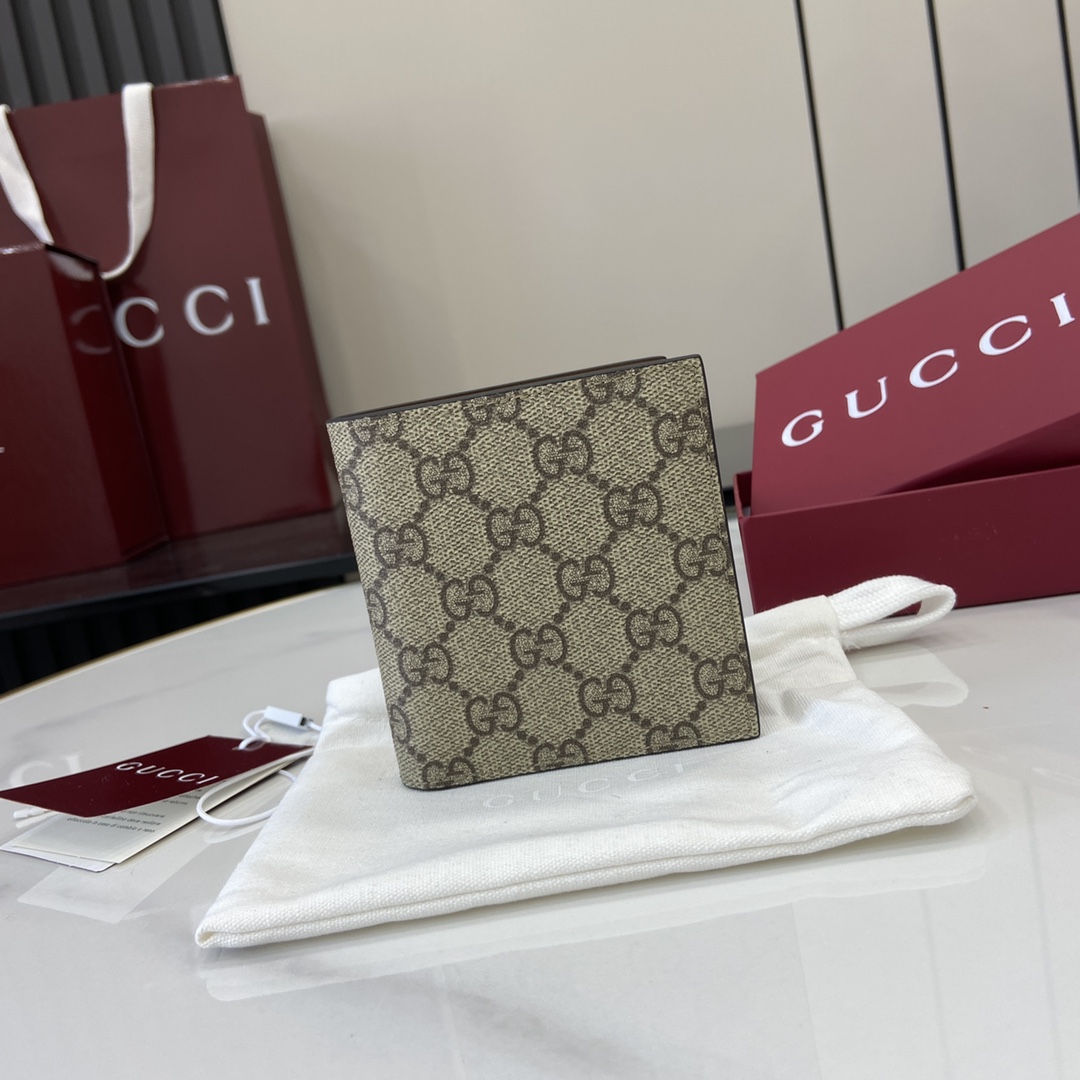 Gucci GG Emblem Bi-fold Wallet  - DopestKickz