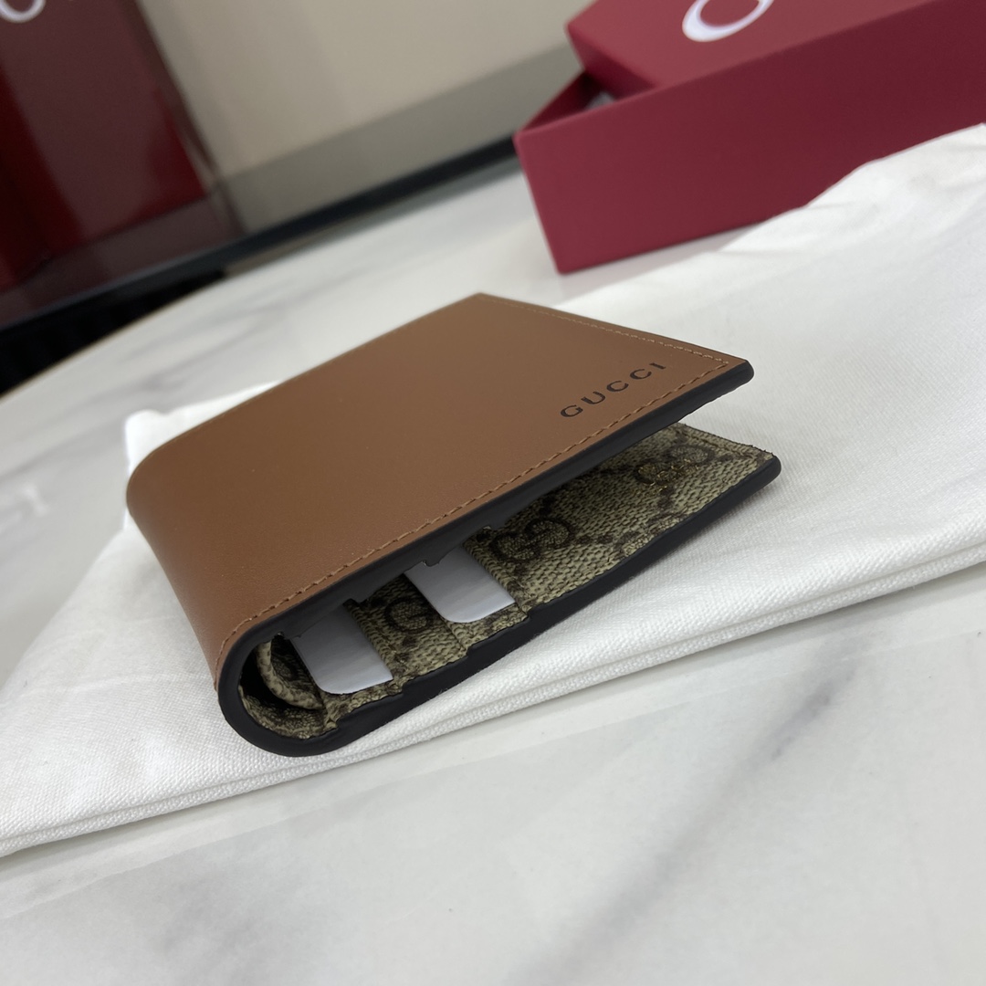 Gucci GG Emblem Bi-fold Embossed Wallet  - DopestKickz