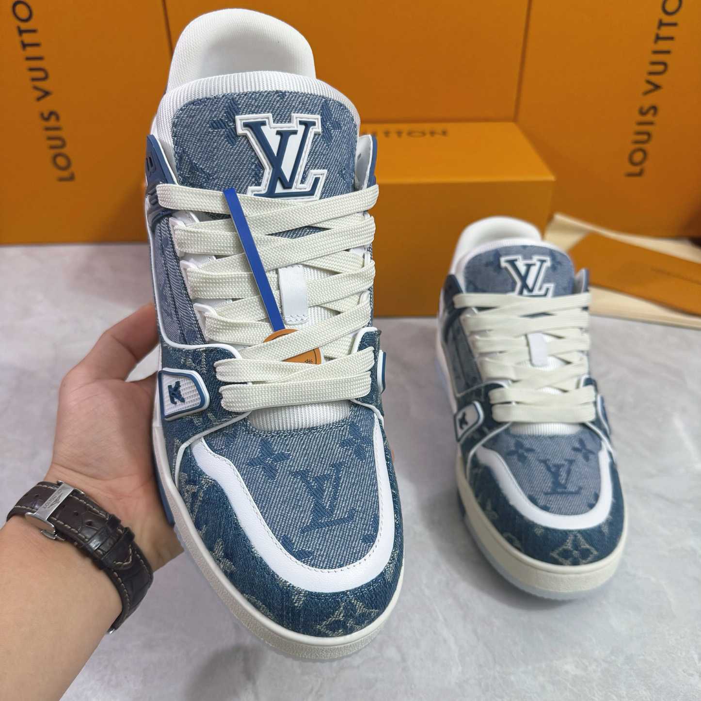 Louis Vuitton LV Trainer Sneaker  1ADHHX - DopestKickz