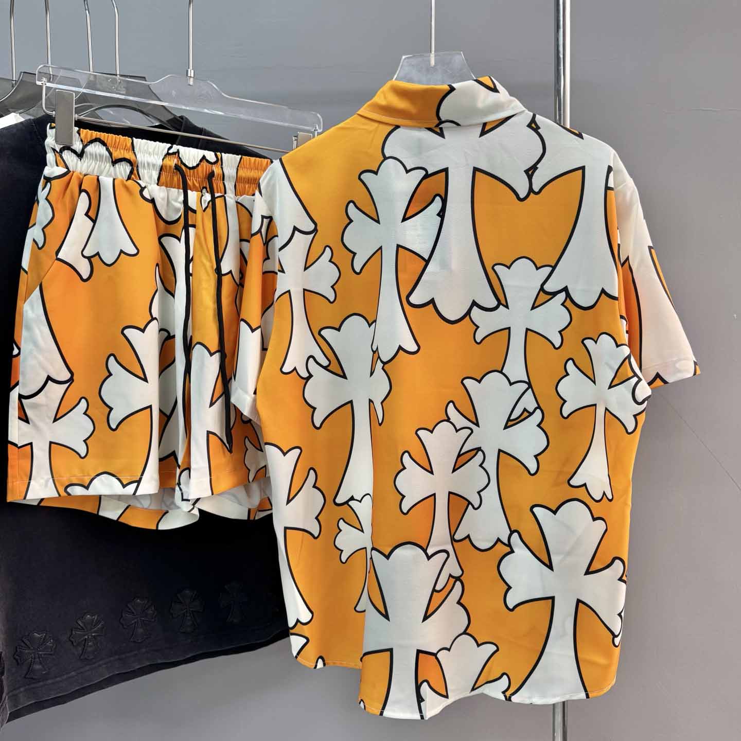 Chrome Heart Shirt & Shorts - DopestKickz