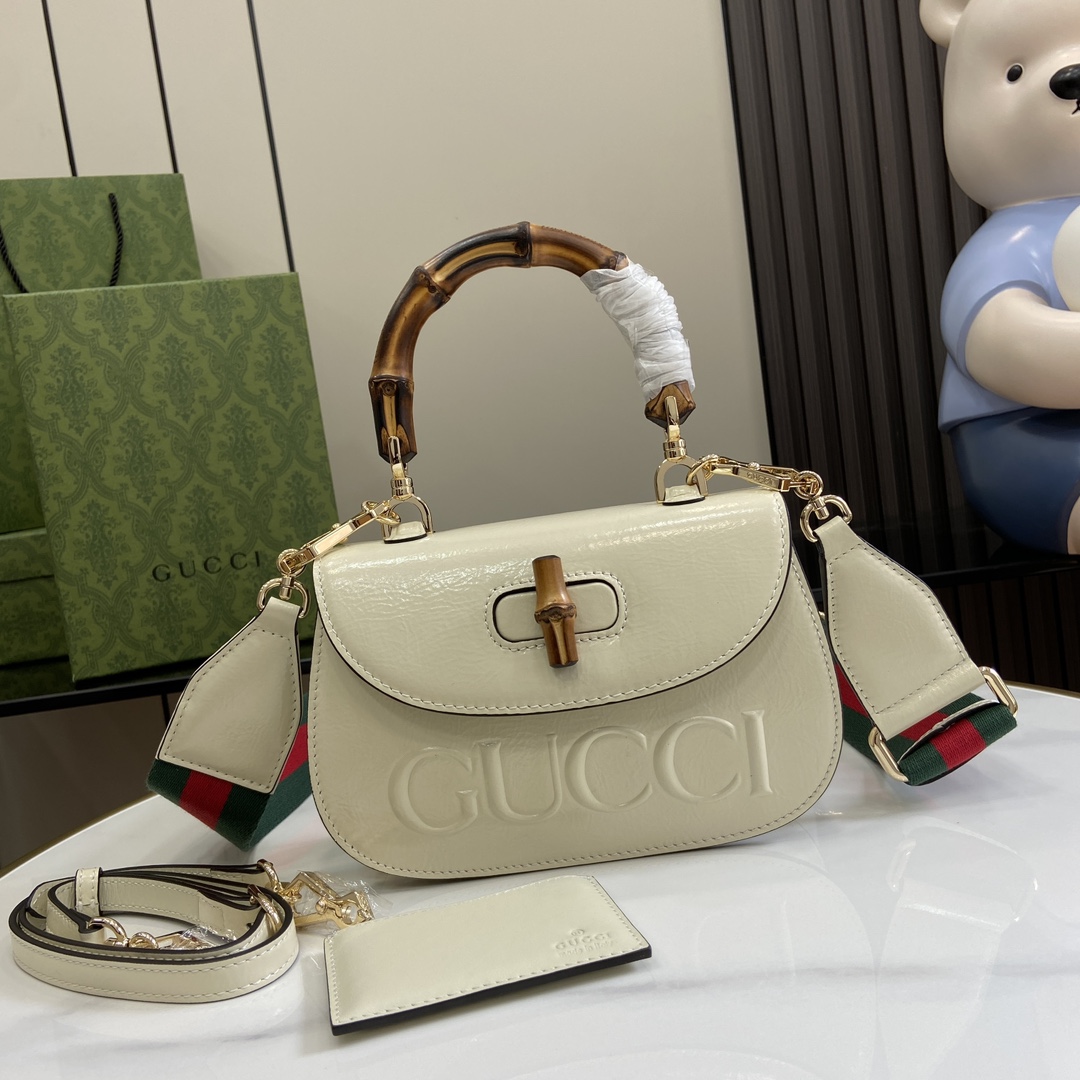 Gucci Bamboo 1947 Small Top Handle Bag   - DopestKickz