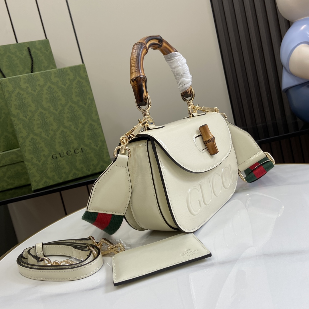 Gucci Bamboo 1947 Small Top Handle Bag   - DopestKickz
