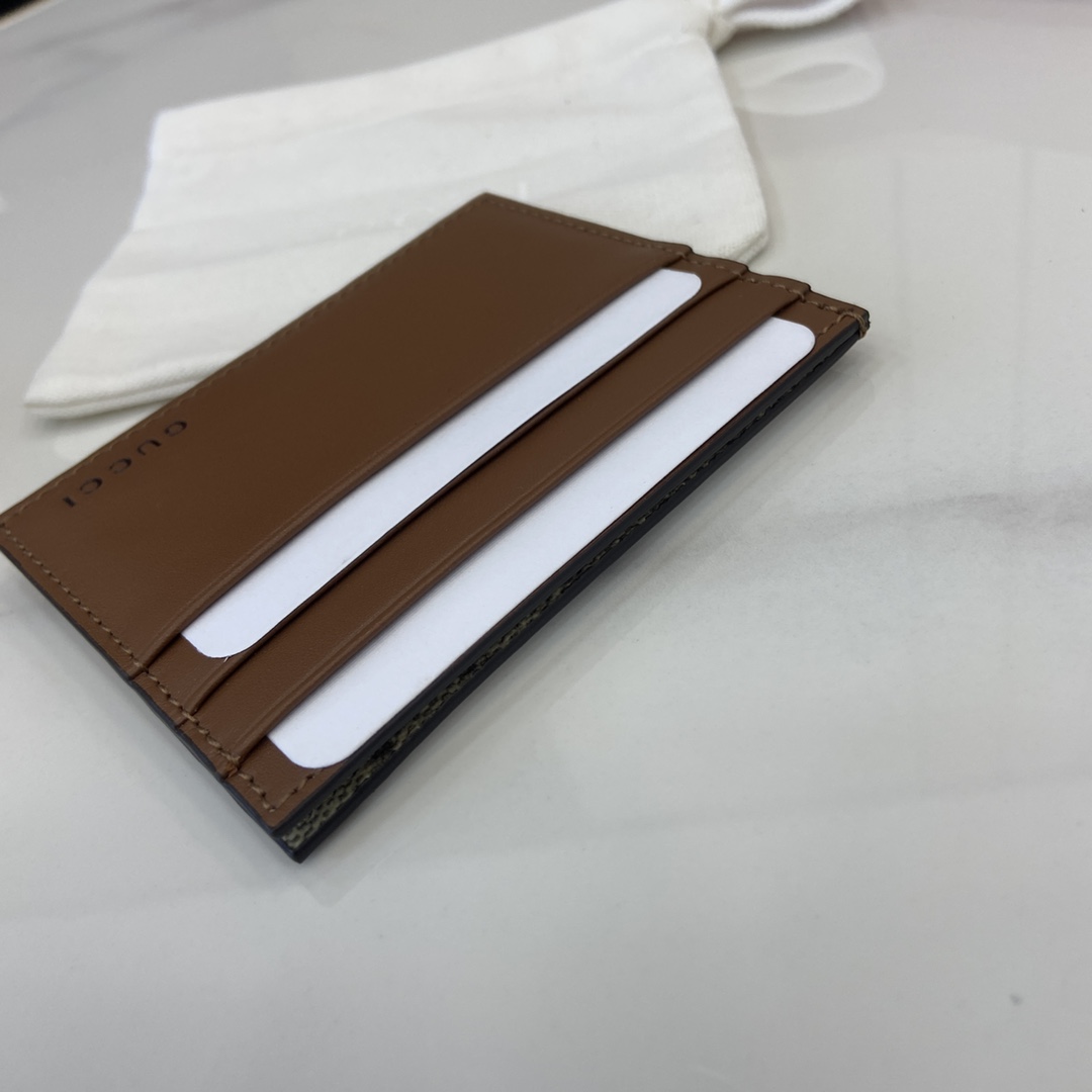 Gucci GG Emblem Embossed Card Case - DopestKickz