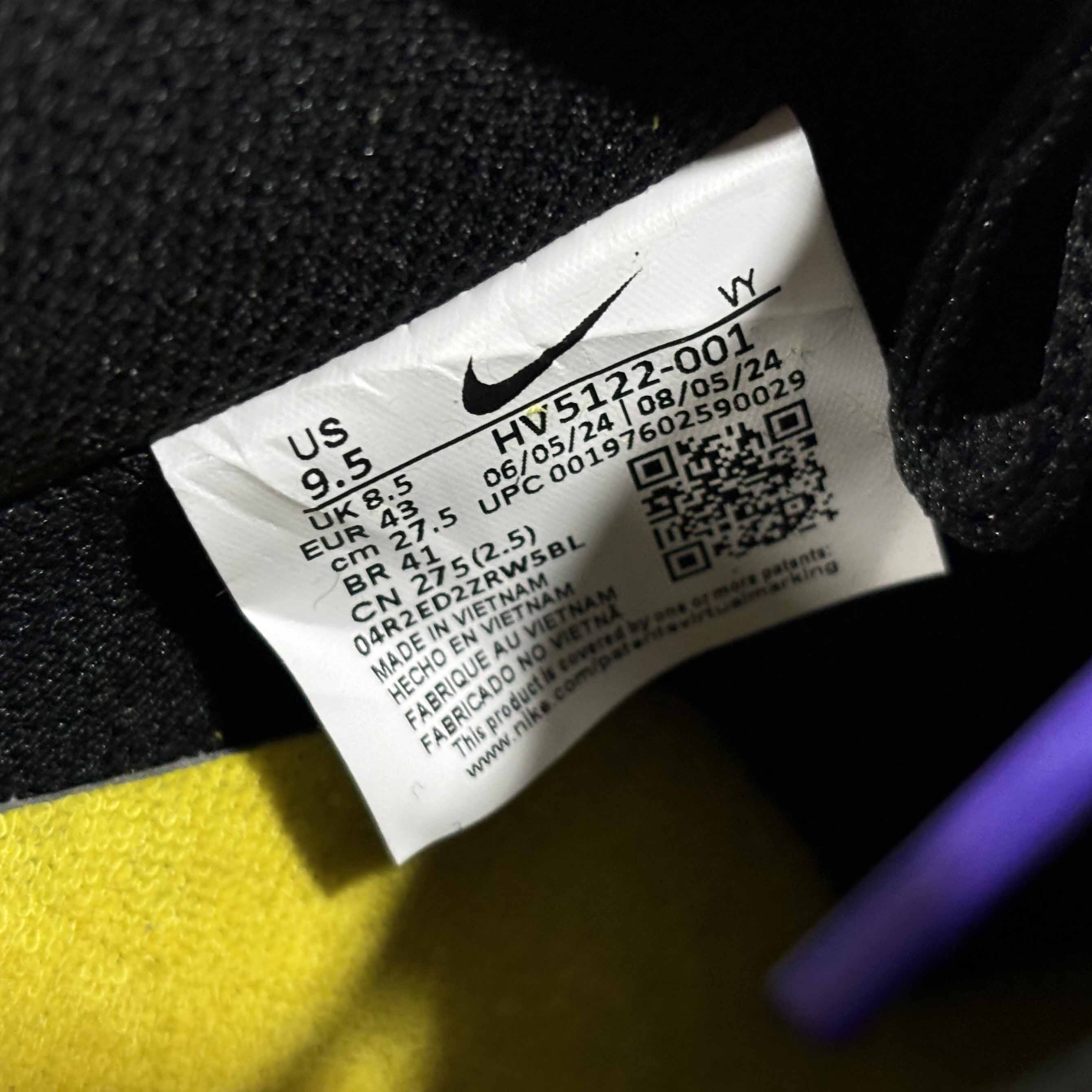 Nike Air Force 1 Low “Kobe Bryant” Sneaker     HV5122-001 - DopestKickz