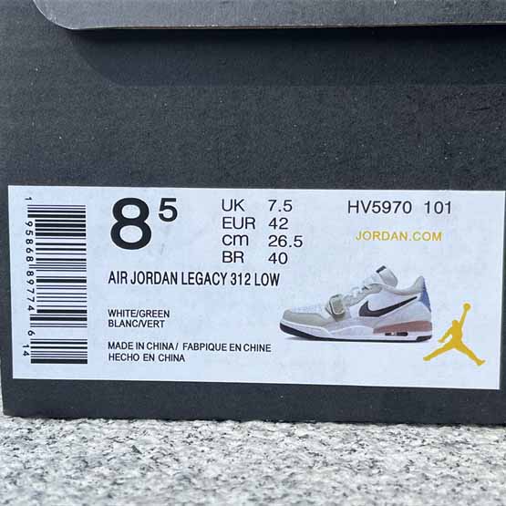 Jordan Legacy 312 Low Sneaker     HV5970-101  - DopestKickz