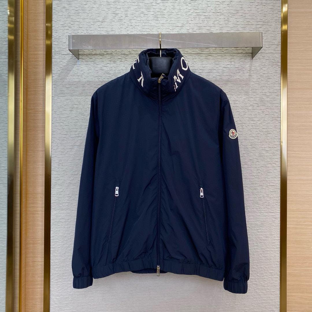 Moncler Logo Patch Zip-Up Jacket - DopestKickz