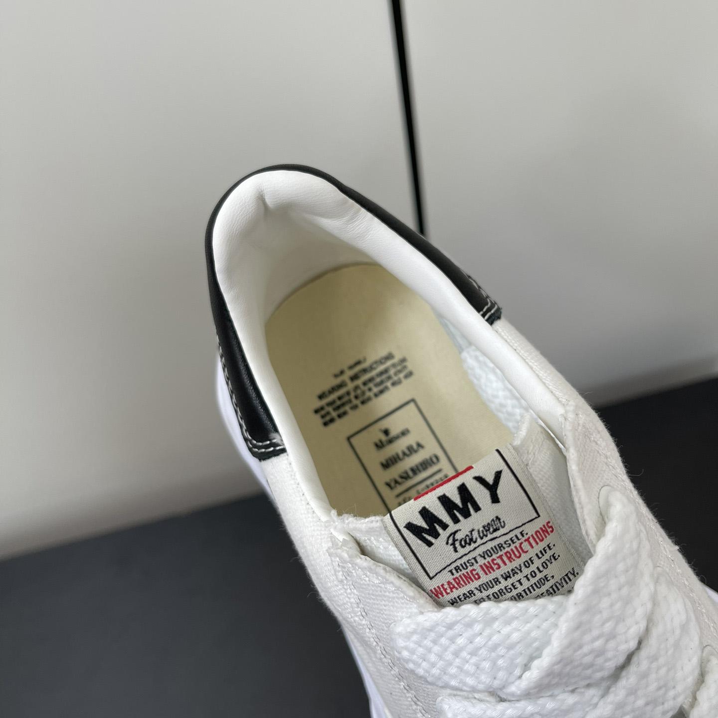 Maison Mihara Yasuhiro OG Sole Canvas Low White Sneakers - DopestKickz
