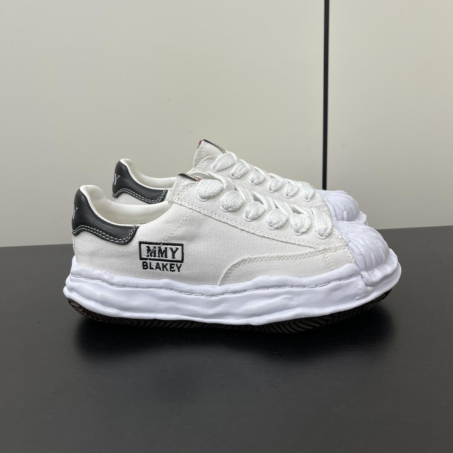 Maison Mihara Yasuhiro OG Sole Canvas Low White Sneakers - DopestKickz