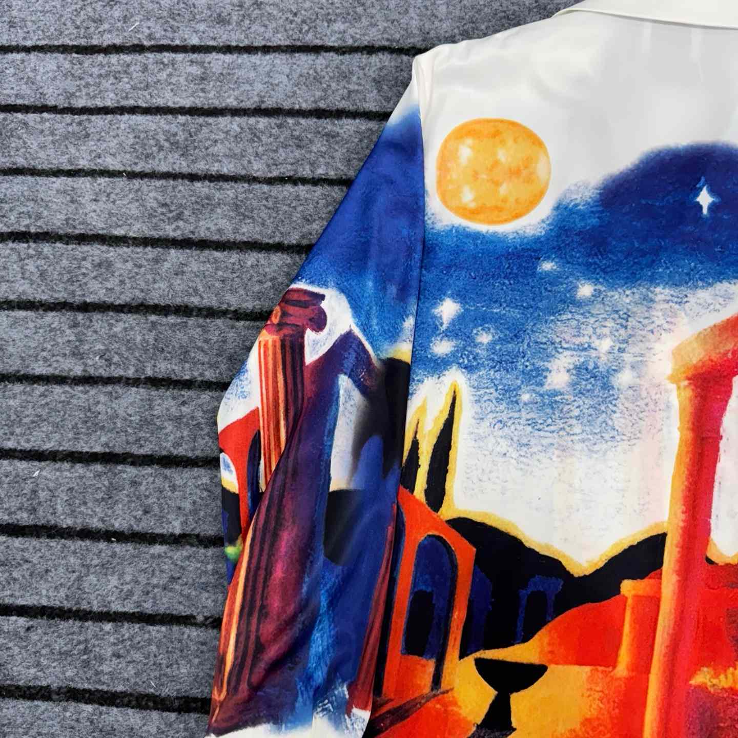 Casablanca Midnight Acropolis Silk Shirt - DopestKickz