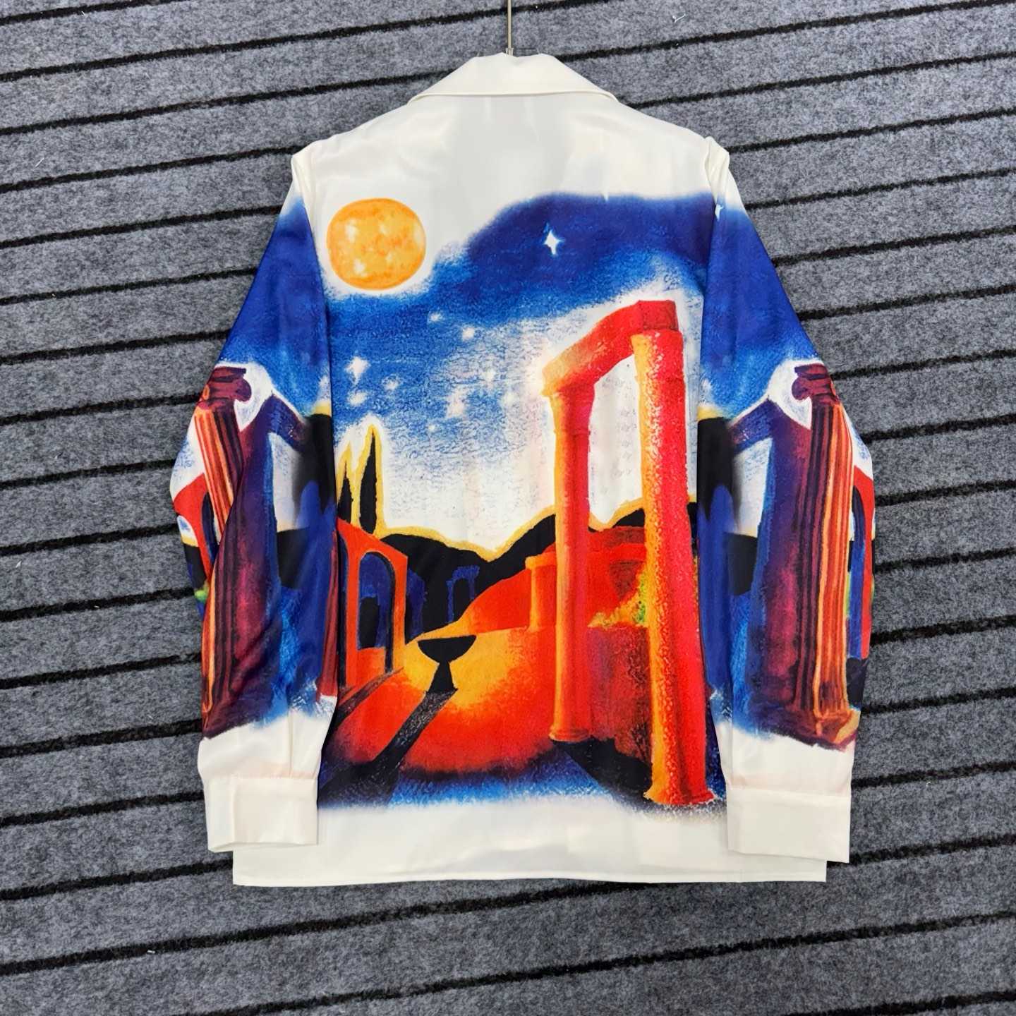 Casablanca Midnight Acropolis Silk Shirt - DopestKickz