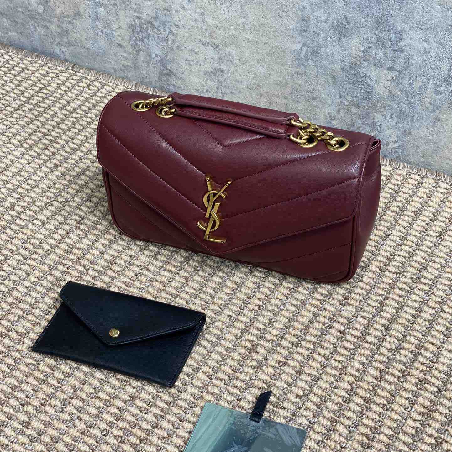 Saint Laurent Loulou Small In Matelasse Lambskin - DopestKickz