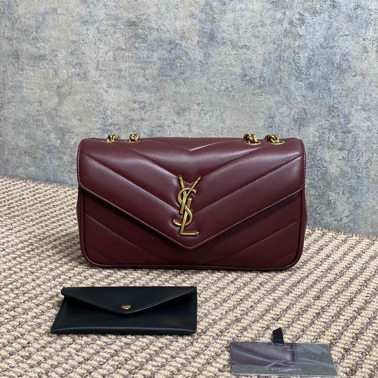 Saint Laurent Loulou Small In Matelasse Lambskin - DopestKickz