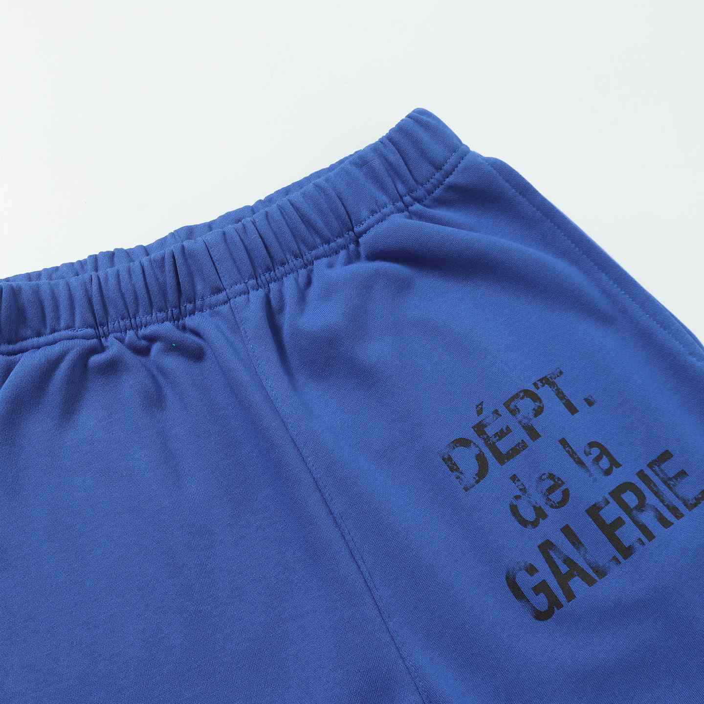 Gallery Dept. Flared Denim-Panelled Logo-Print Cotton-Jersey Sweatpants - DopestKickz