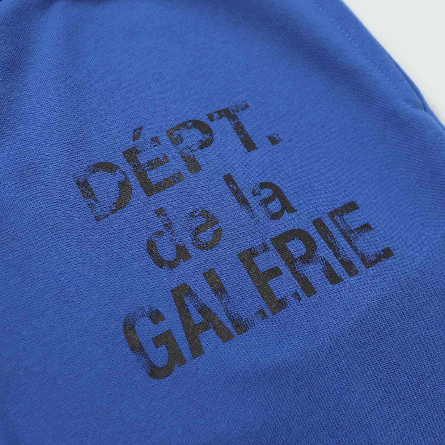 Gallery Dept. Flared Denim-Panelled Logo-Print Cotton-Jersey Sweatpants - DopestKickz