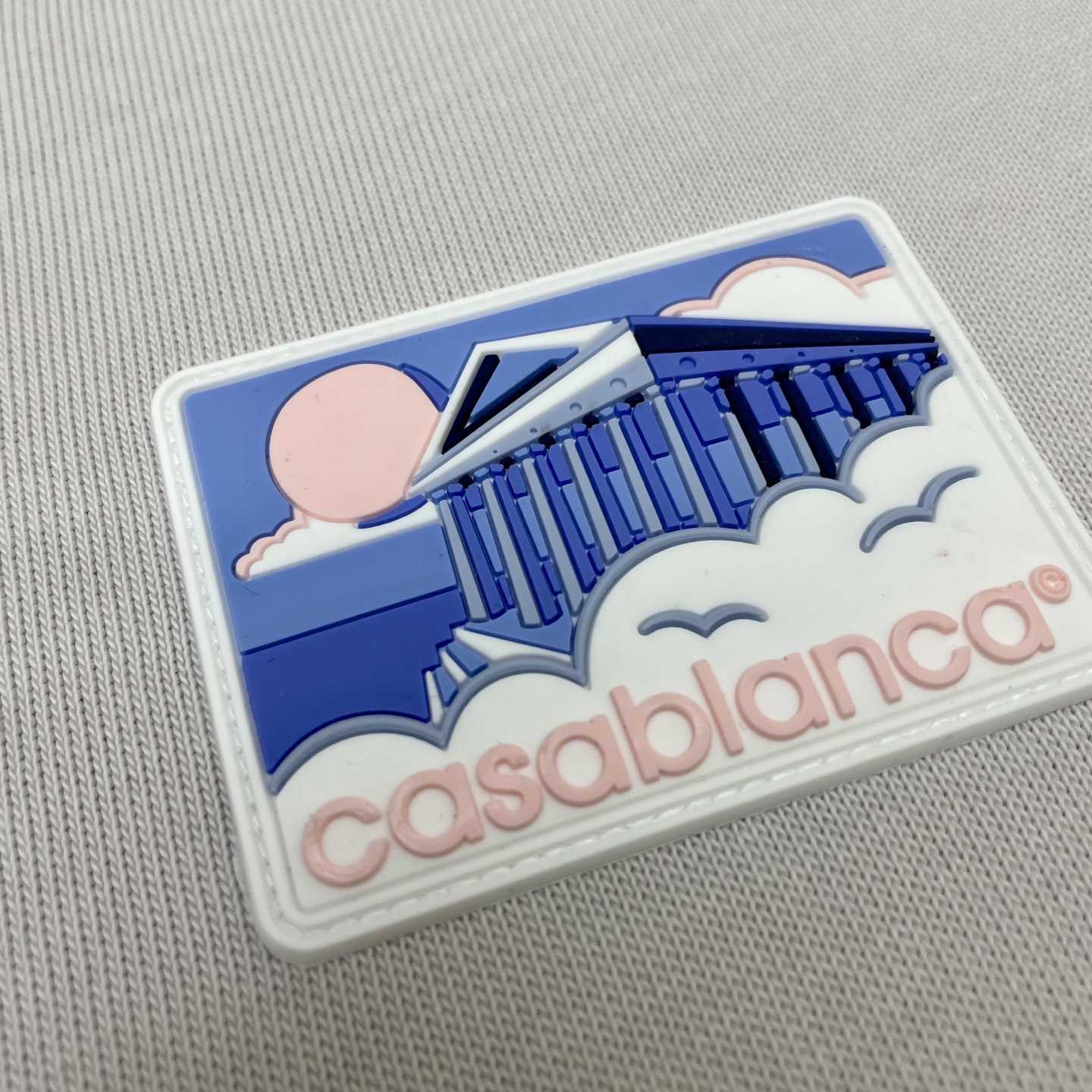 Casablanca Grey Greek Temple Applique Jersey T-Shirt   C977 - DopestKickz