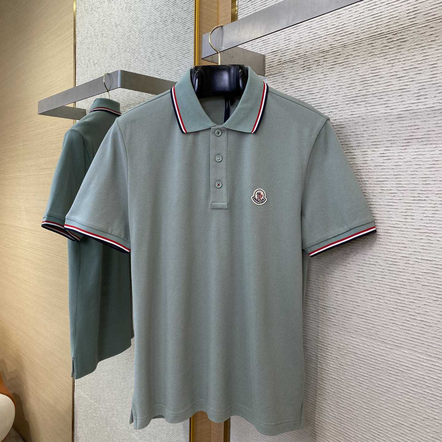 Moncler Logo Cotton Polo Shirt - DopestKickz