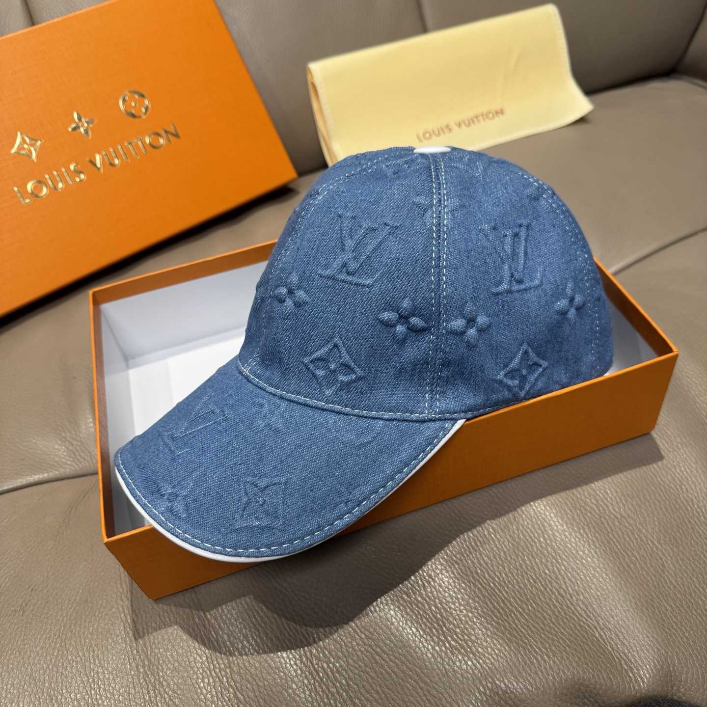 Louis Vuitton Monogram Denim Cap - DopestKickz