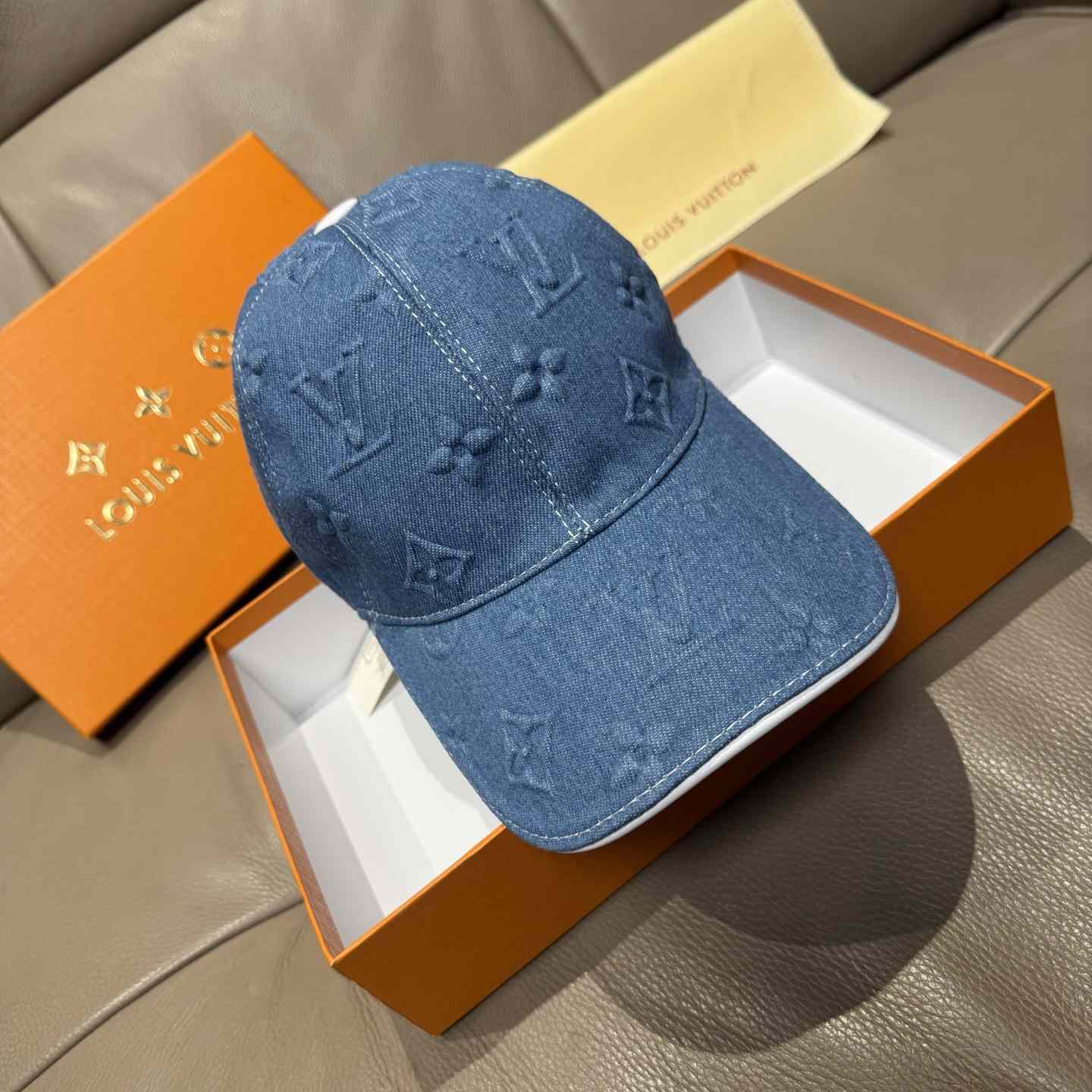 Louis Vuitton Monogram Denim Cap - DopestKickz