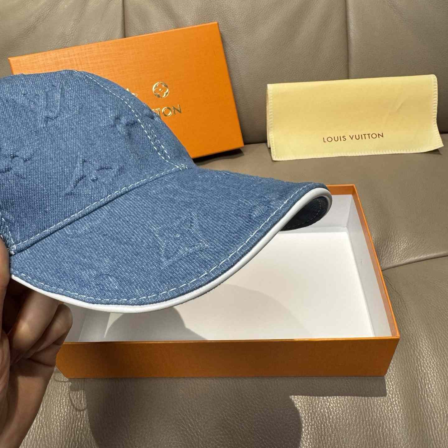 Louis Vuitton Monogram Denim Cap - DopestKickz