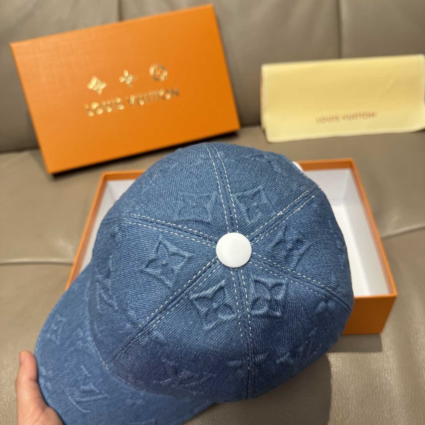 Louis Vuitton Monogram Denim Cap - DopestKickz