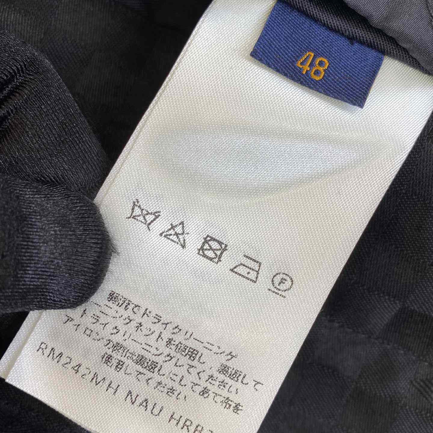 Louis Vuitton Damier Open Collar Wool Overshirt   1AFVNA - DopestKickz