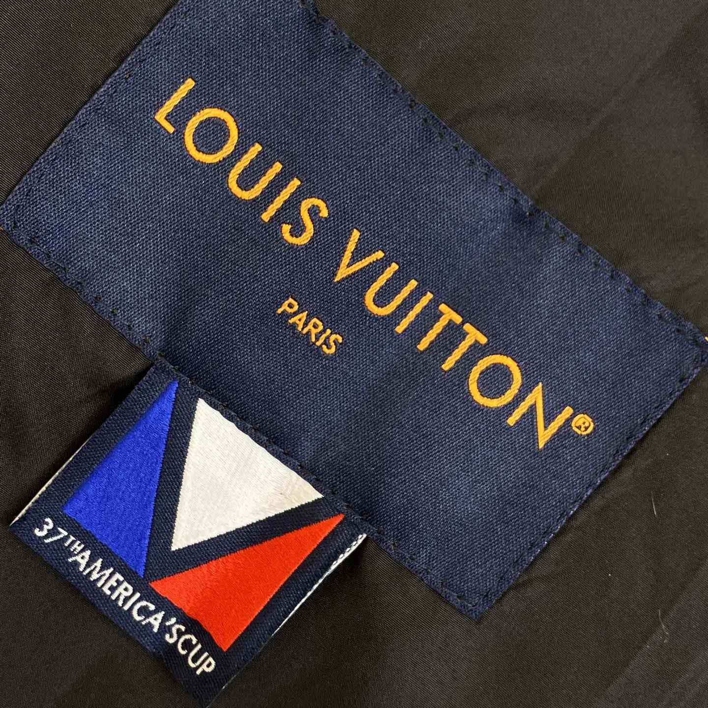 Louis Vuitton Damier Open Collar Wool Overshirt   1AFVNA - DopestKickz