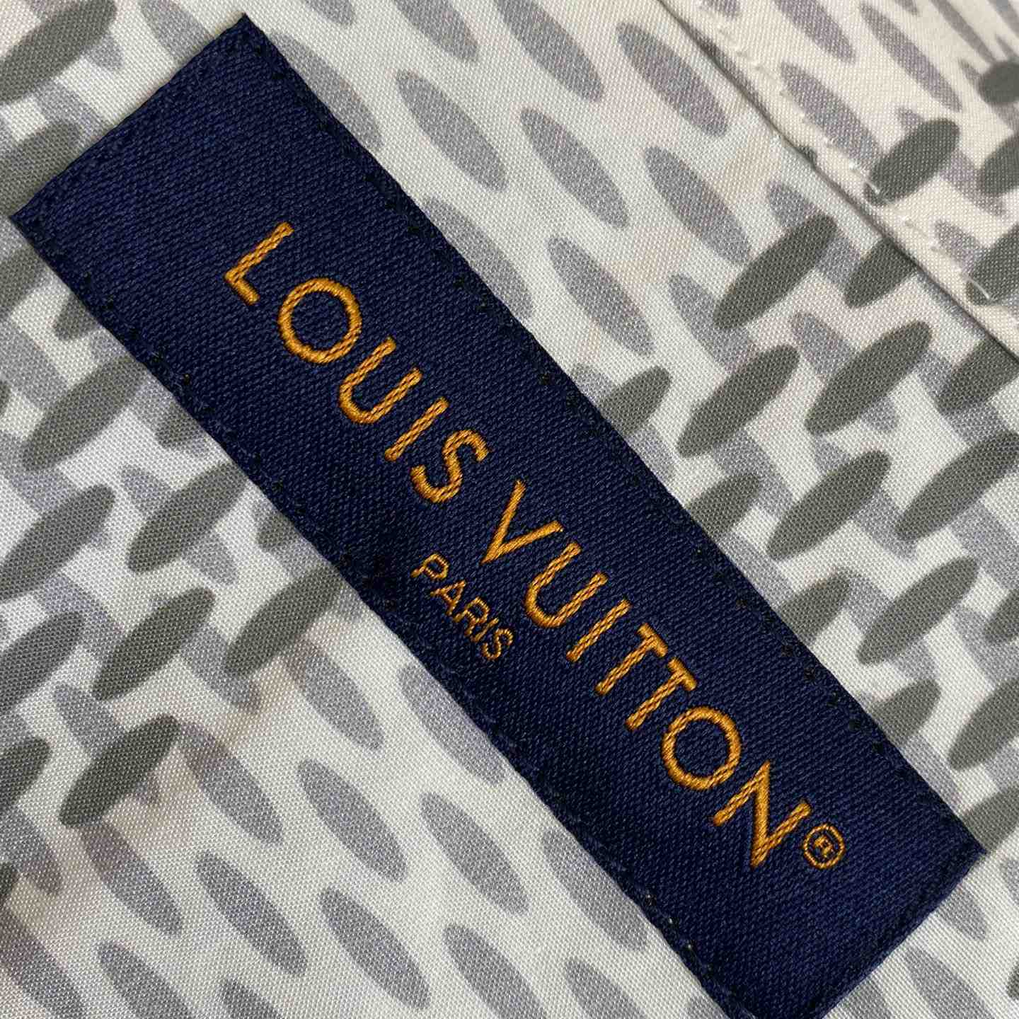 Louis Vuitton Damier Long-Sleeved Classic Cotton Shirt   1AFJDA - DopestKickz