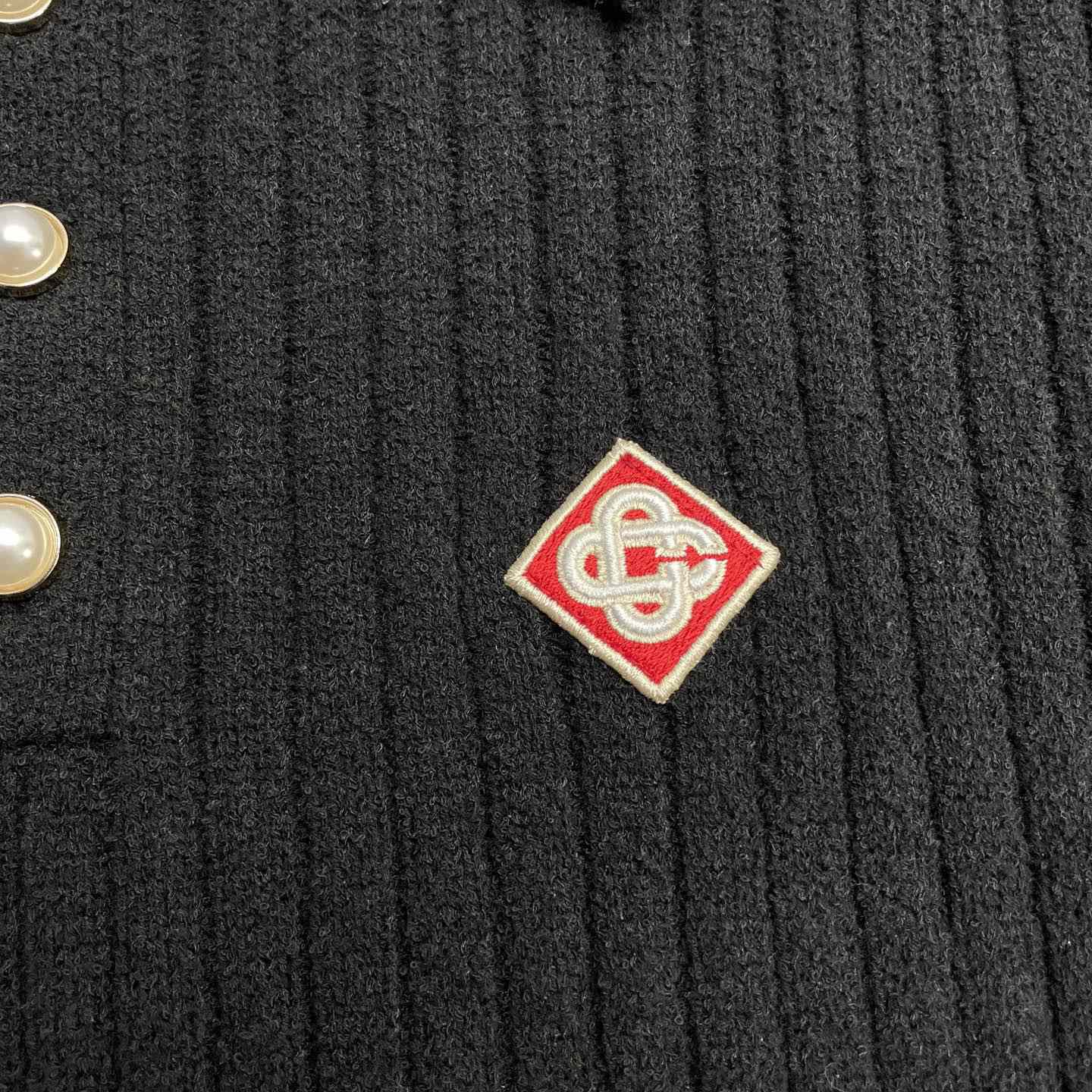 Casablanca Boucle Knit Polo Shirt   D0085 - DopestKickz