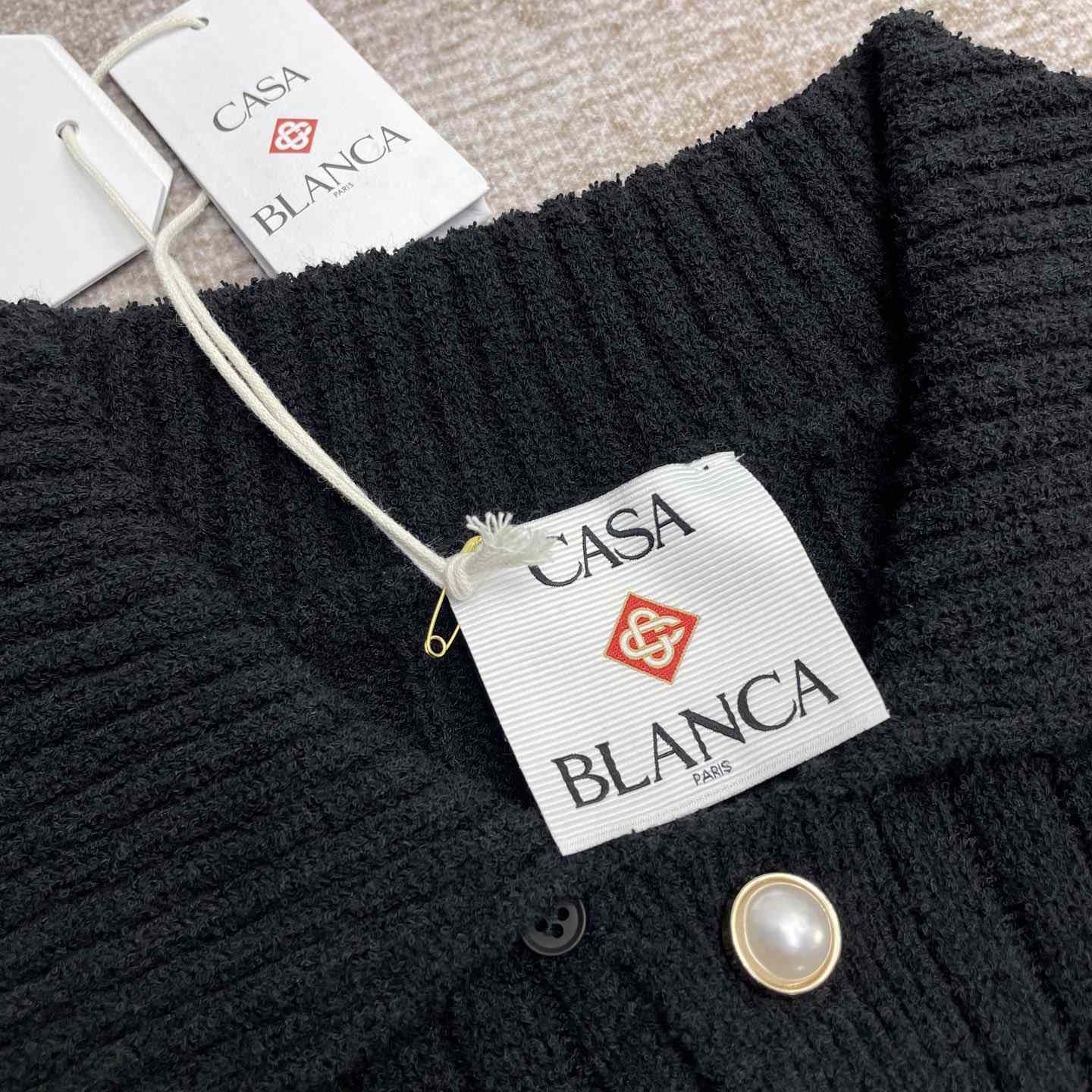 Casablanca Boucle Knit Polo Shirt   D0085 - DopestKickz