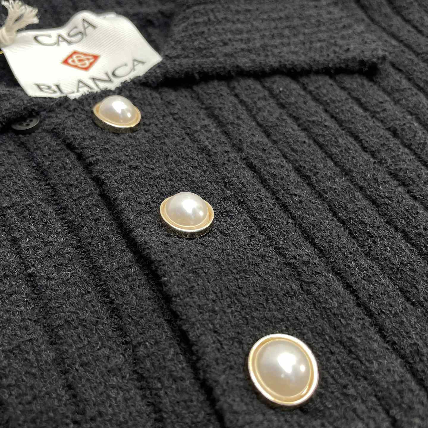 Casablanca Boucle Knit Polo Shirt   D0085 - DopestKickz