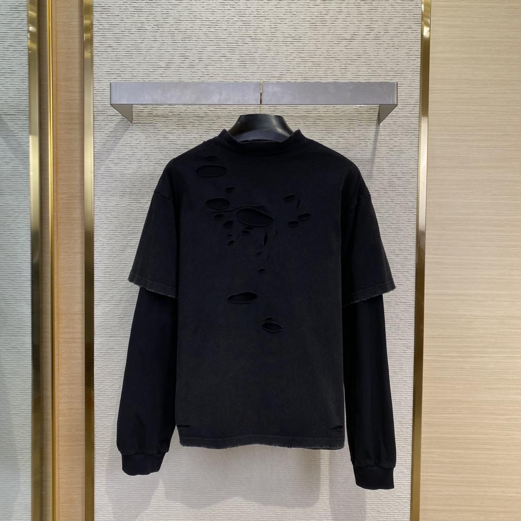 Balenciaga 3B Sport Icon Layered T-Shirt Medium Fit in black - DopestKickz