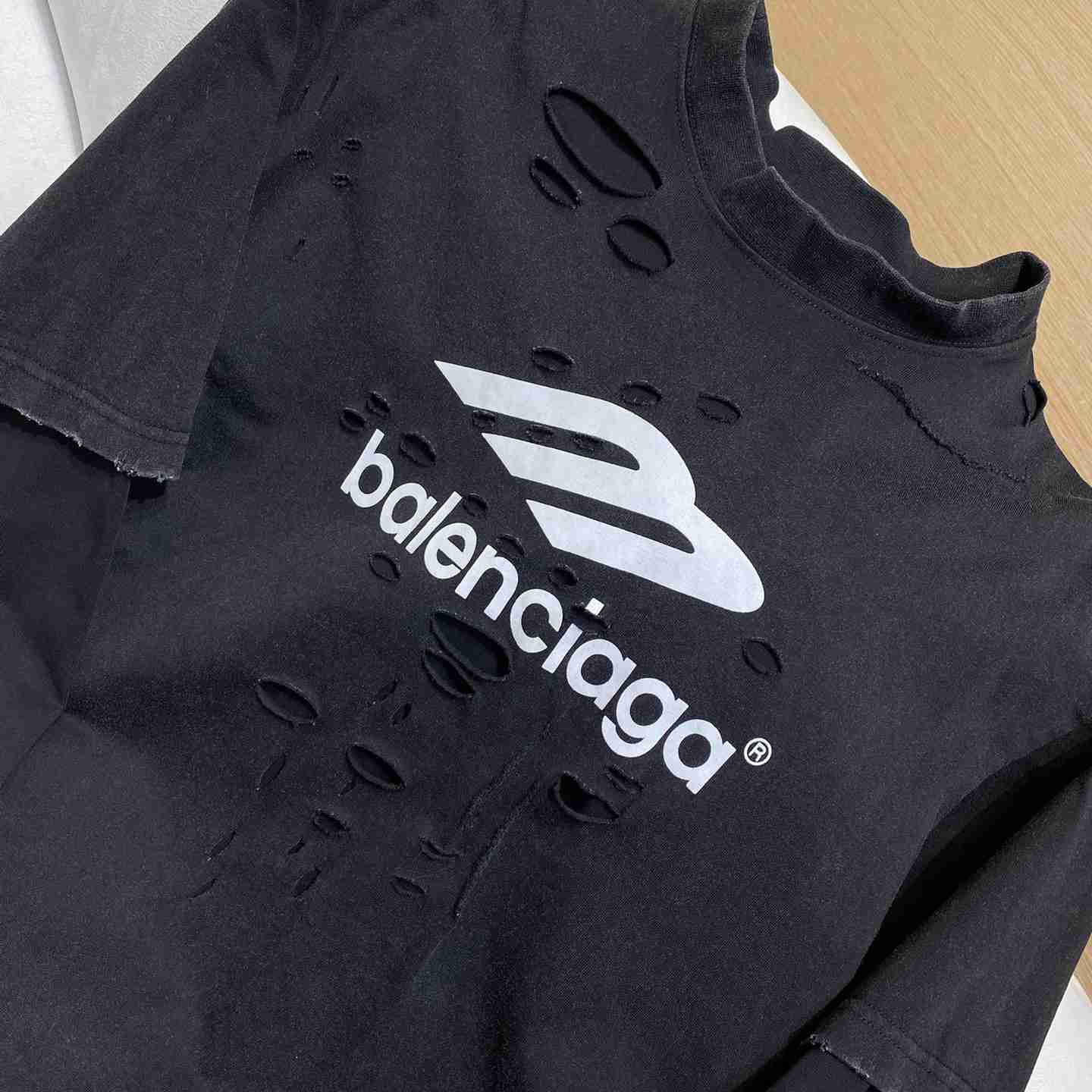 Balenciaga 3B Sport Icon Layered T-Shirt Medium Fit in black - DopestKickz