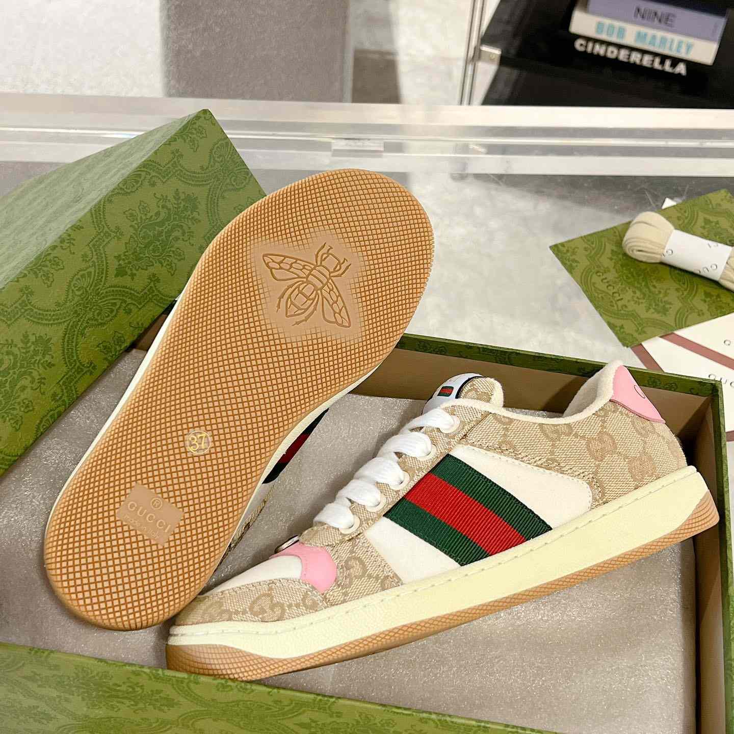 Gucci Women's Screener Sneaker  - DopestKickz