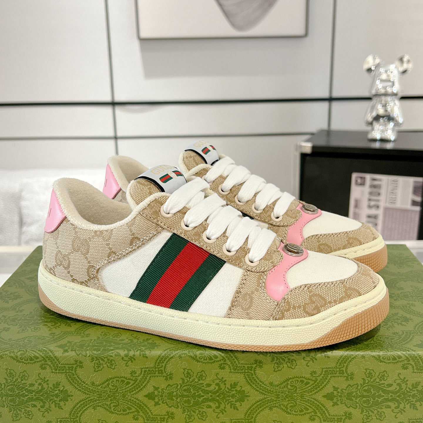 Gucci Women's Screener Sneaker  - DopestKickz