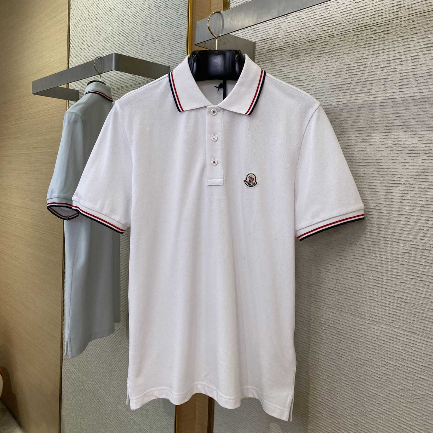 Moncler Logo Cotton Polo Shirt - DopestKickz