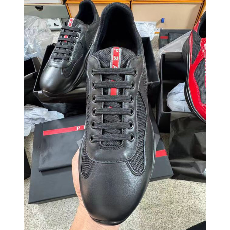 Prada America's Cup Soft Rubber And Bike Fabric Sneakers - DopestKickz