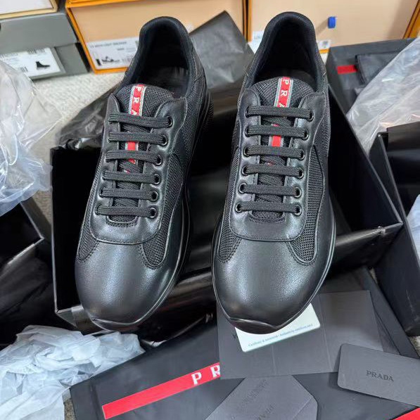 Prada America's Cup Soft Rubber And Bike Fabric Sneakers - DopestKickz