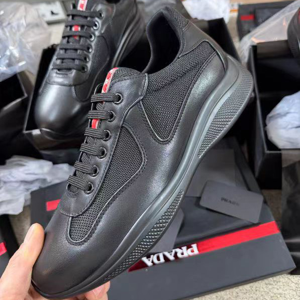 Prada America's Cup Soft Rubber And Bike Fabric Sneakers - DopestKickz
