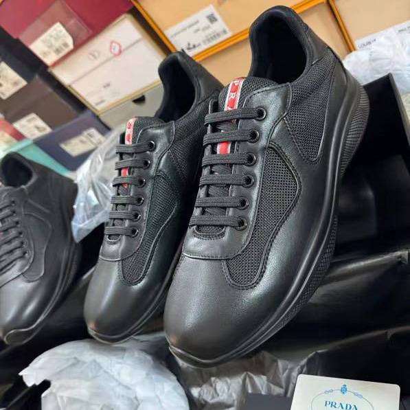 Prada America's Cup Soft Rubber And Bike Fabric Sneakers - DopestKickz