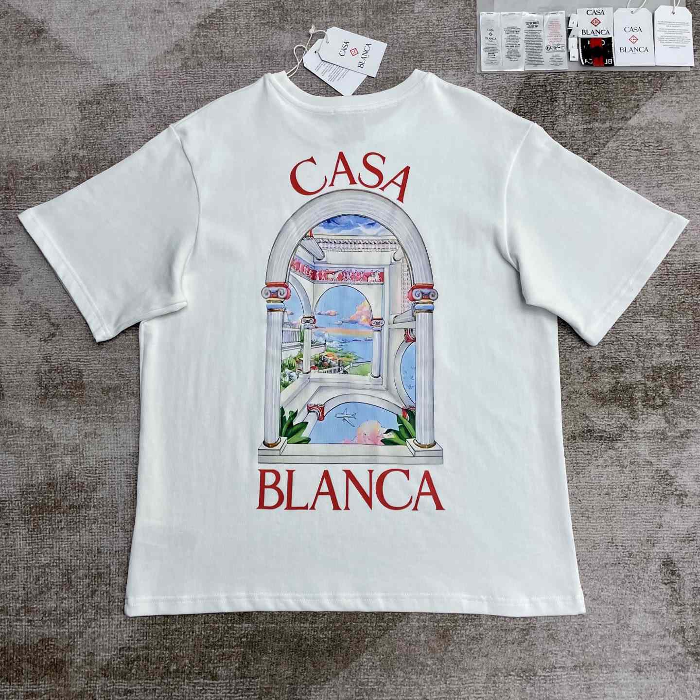 Casablanca Le Passage Printed Cotton T-Shirt   C943 - DopestKickz